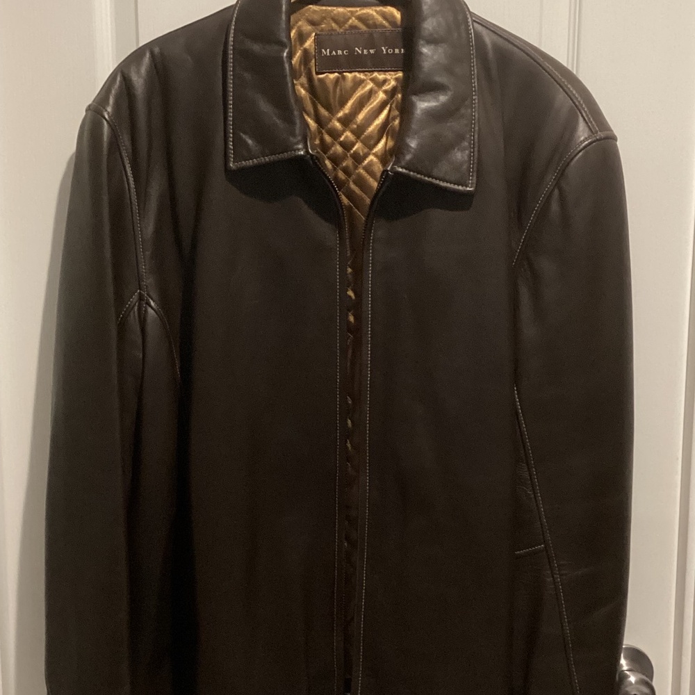 Men’s MARC NEW YORK Leather Jacket - Size XXL
